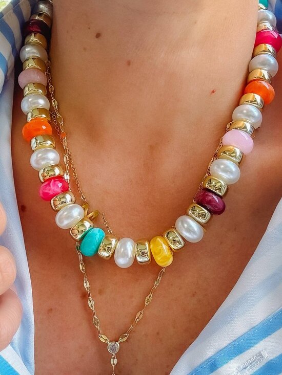 Treasure Jewels Jewelry - Happy Go Lucky Beaded Necklace